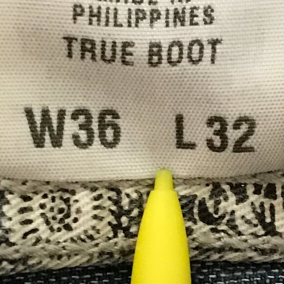 Levi's Silver Tab Wide Leg Bootcut Jeans Men 36x30 Blue Mid Rise Medium Wash - Picture 4 of 12